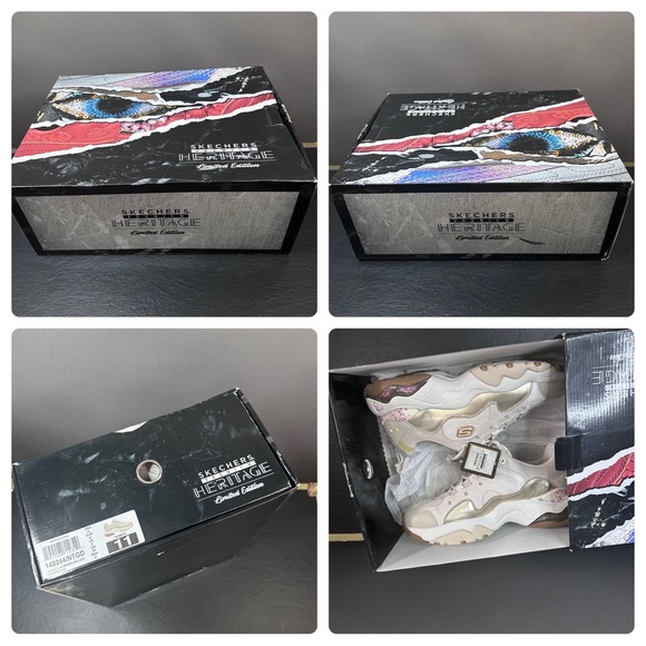 NIB Skechers Premium Heritage D'Lites 3.0 Air Sparkling Lady Butterfly Limited - Picture 3 of 15